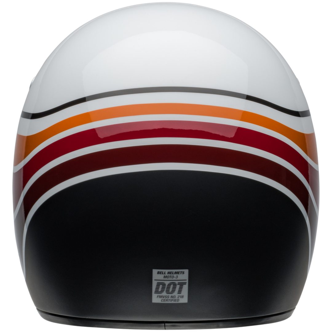 Retrohjälm Moto-3 Rsd Saddleback Satin Glans Vit/svart BELL s – bild 6