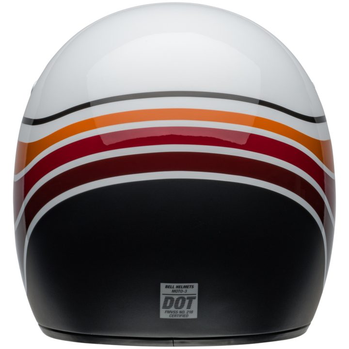 Retrohjälm Moto-3 Rsd Saddleback Satin Glans Vit/svart BELL s – bild 6