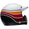 Retrohjälm Moto-3 Rsd Saddleback Satin Glans Vit/svart BELL s – miniatyr 7
