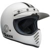 Retrohjälm Moto-3 Steve Mcqueen Glans Vit/svart BELL s – miniatyr 2