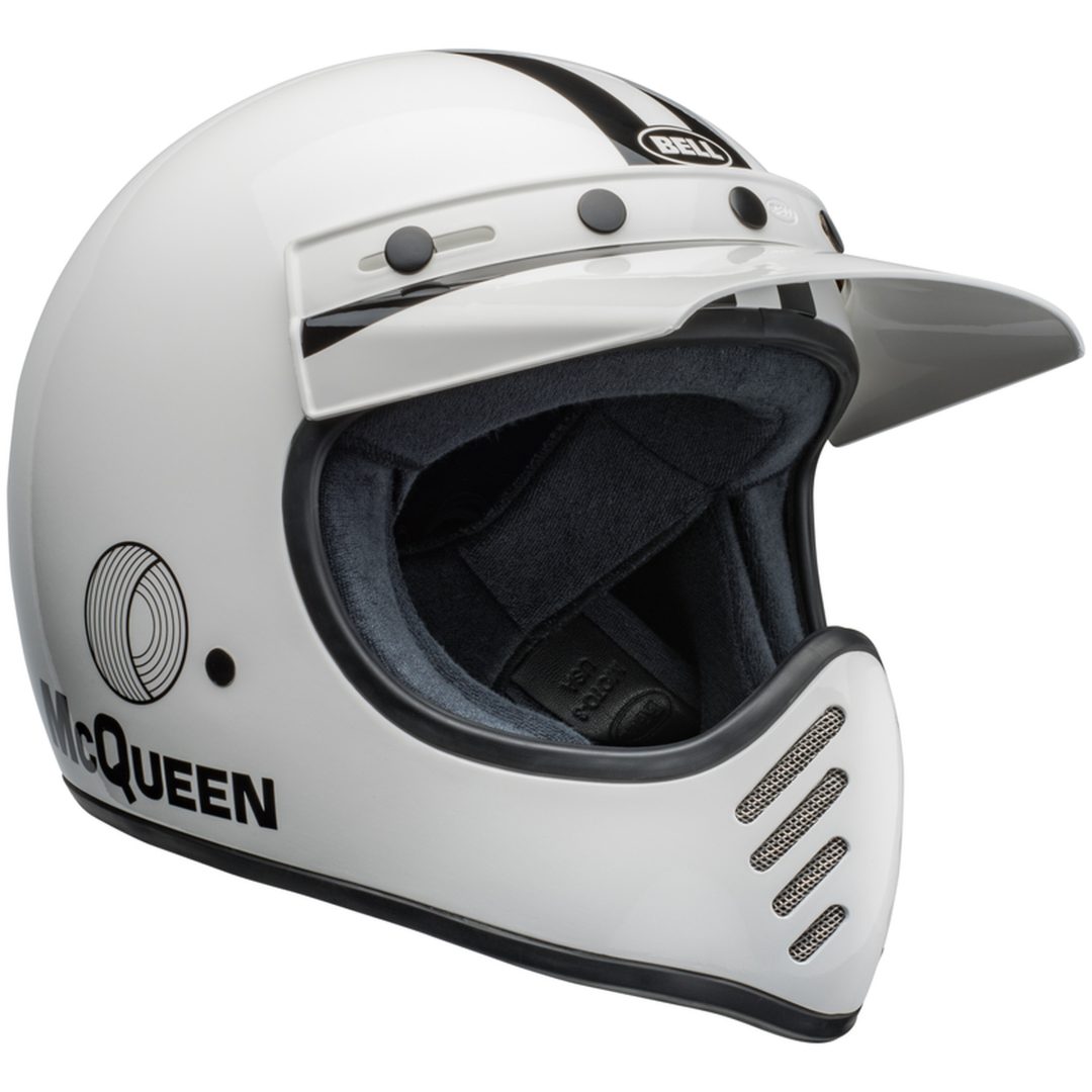 Retrohjälm Moto-3 Steve Mcqueen Glans Vit/svart BELL s – bild 2