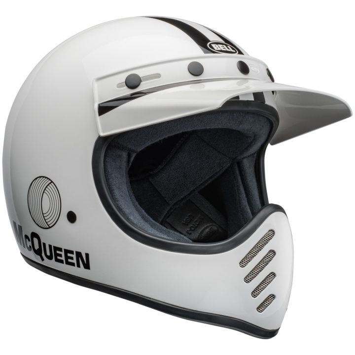 Retrohjälm Moto-3 Steve Mcqueen Glans Vit/svart BELL s – bild 2