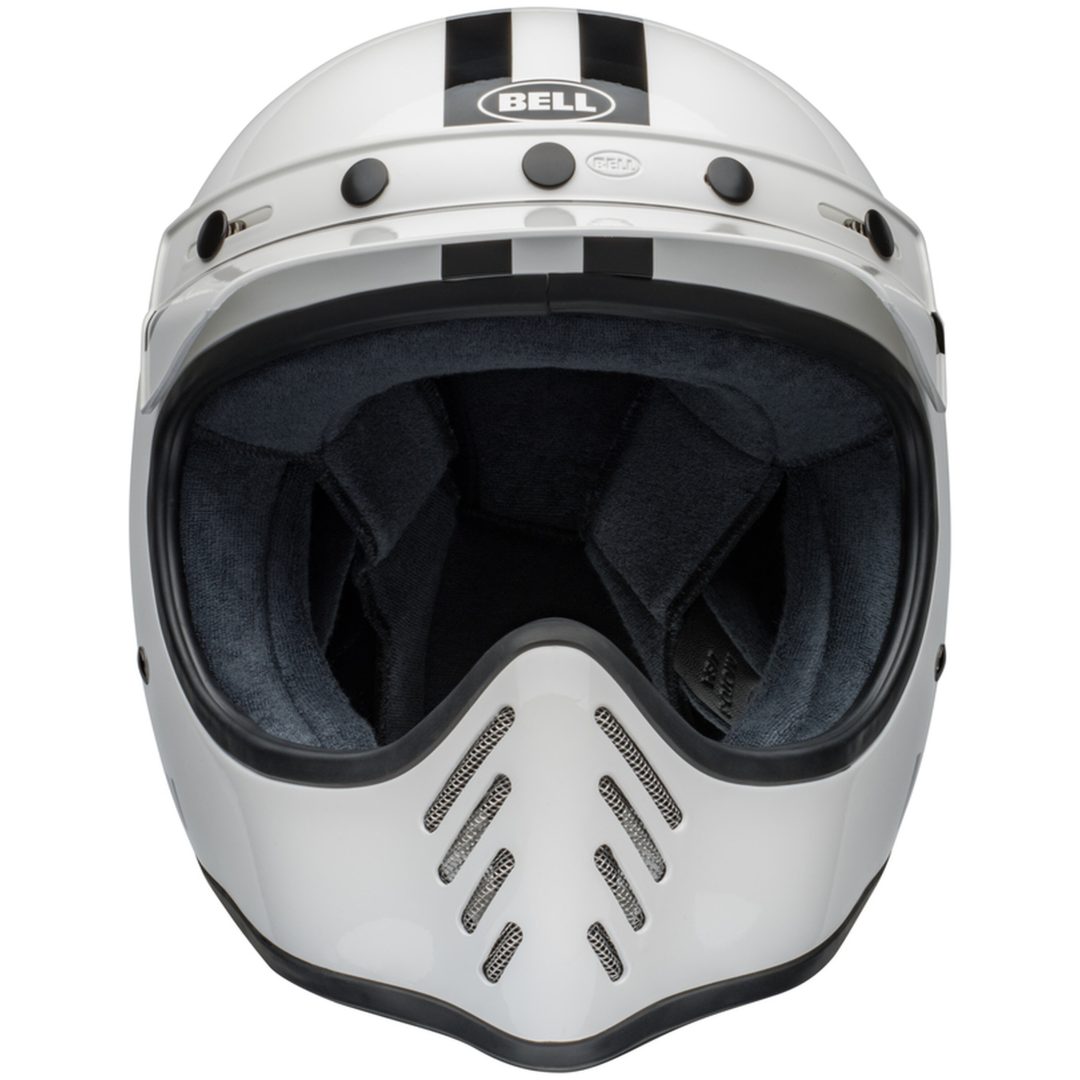 Retrohjälm Moto-3 Steve Mcqueen Glans Vit/svart BELL s – bild 3