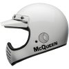 Retrohjälm Moto-3 Steve Mcqueen Glans Vit/svart BELL s – miniatyr 4