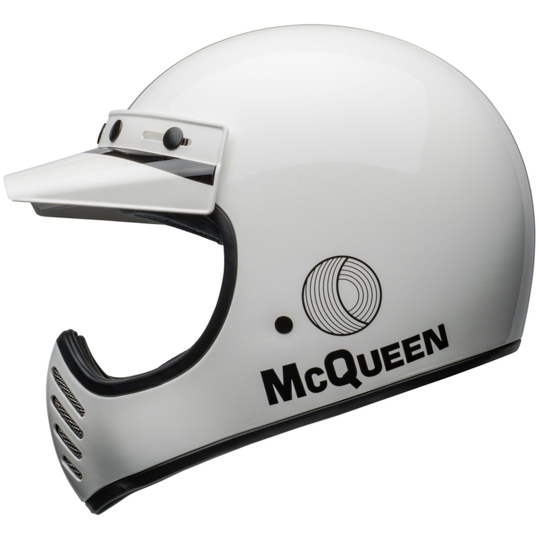 Retrohjälm Moto-3 Steve Mcqueen Glans Vit/svart BELL s – bild 4