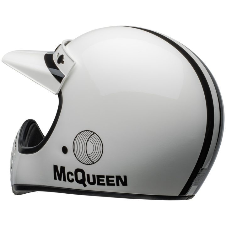 Retrohjälm Moto-3 Steve Mcqueen Glans Vit/svart BELL s – bild 5