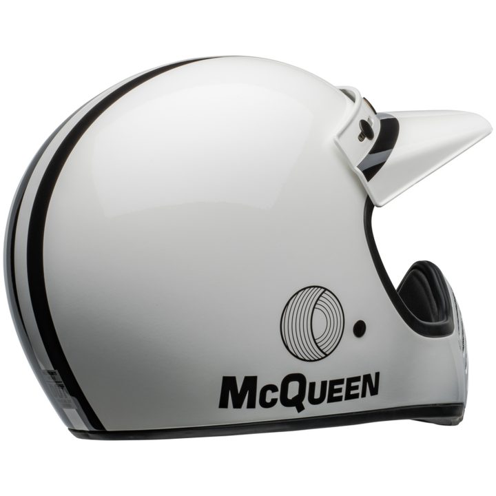 Retrohjälm Moto-3 Steve Mcqueen Glans Vit/svart BELL s – bild 7