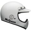 Retrohjälm Moto-3 Steve Mcqueen Glans Vit/svart BELL s – miniatyr 8