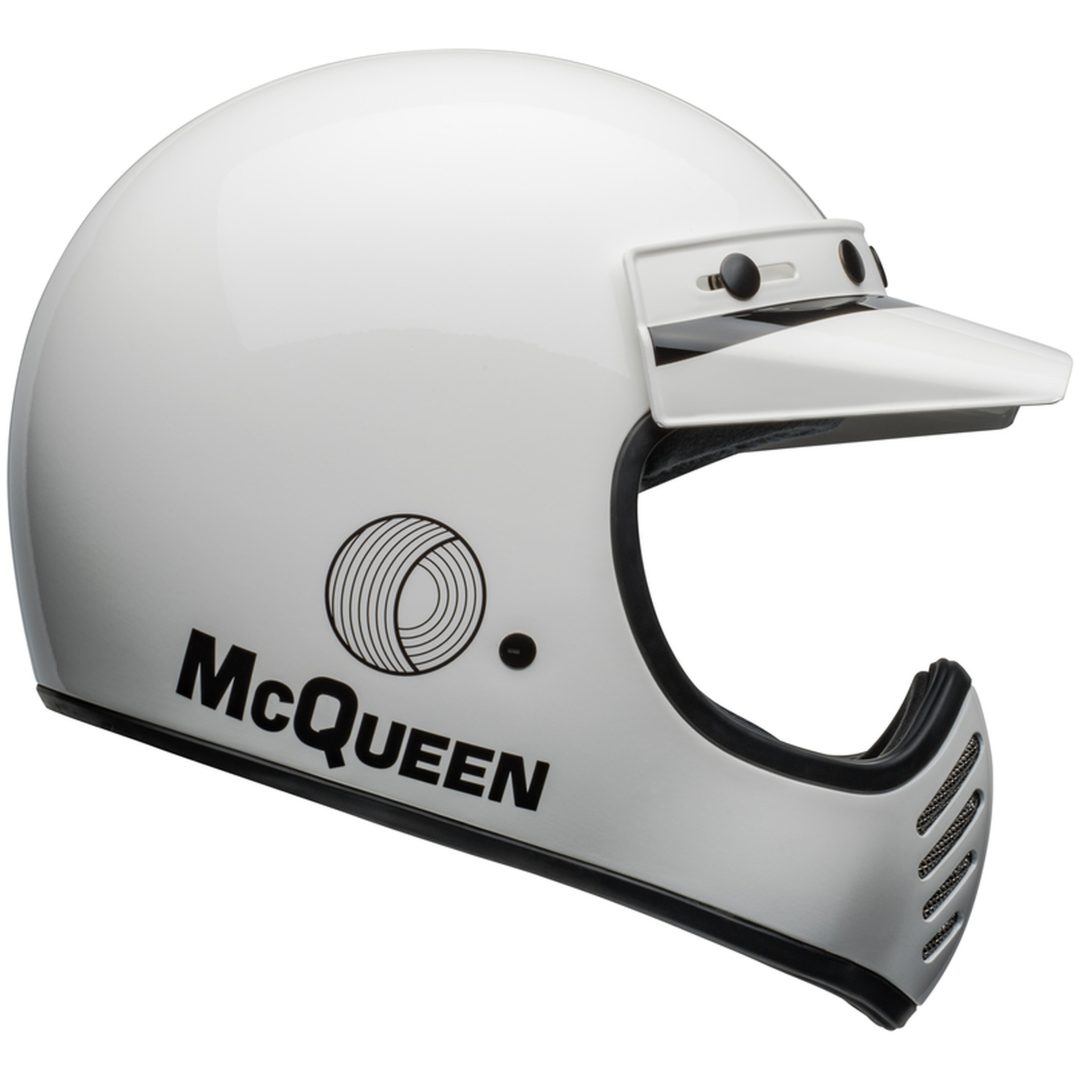 Retrohjälm Moto-3 Steve Mcqueen Glans Vit/svart BELL s – bild 8
