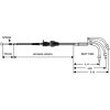 Returvajer Stålomspunnen Harley-Davidson DRAG SPECIALTIES Kabel – miniatyr 2