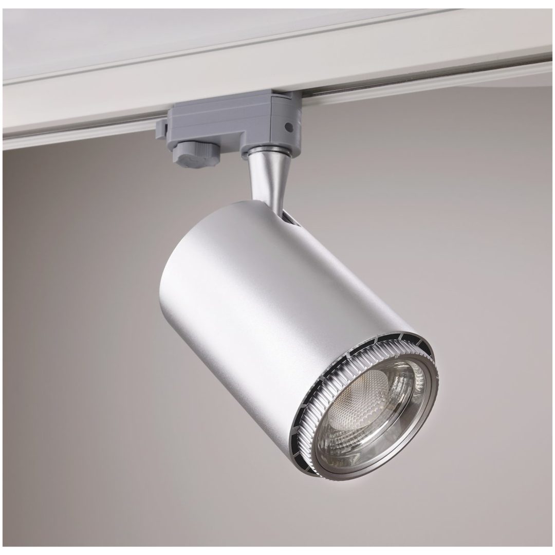 Rex II LED Track Light, 3-fas, Silver, 25W, 230V MALMBERGS