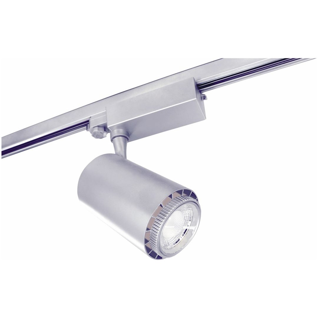 Rex II LED Track Light, 3-fas, Silver, 46W, 230V MALMBERGS