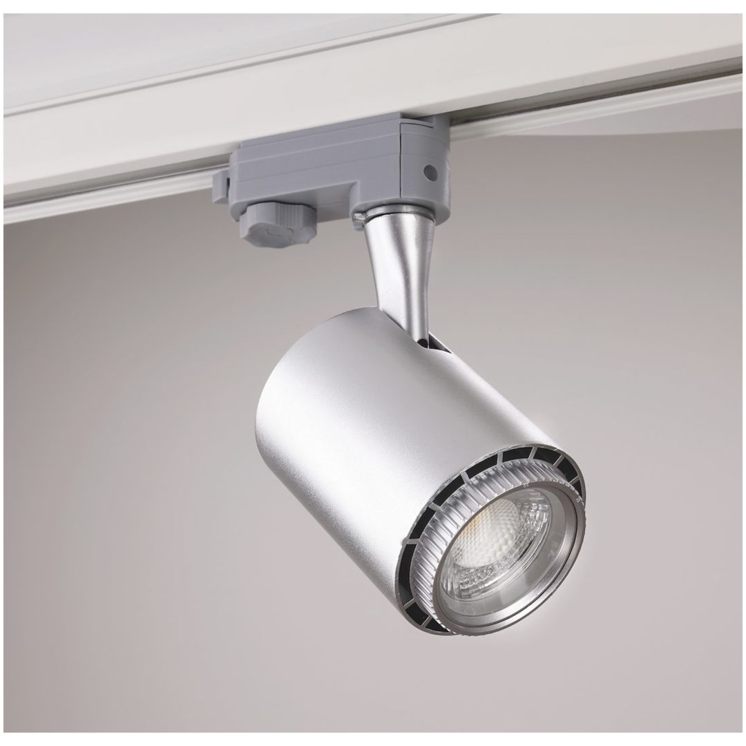 Rex II LED Track Light, 3-fas, Silver, 9W, 230V MALMBERGS
