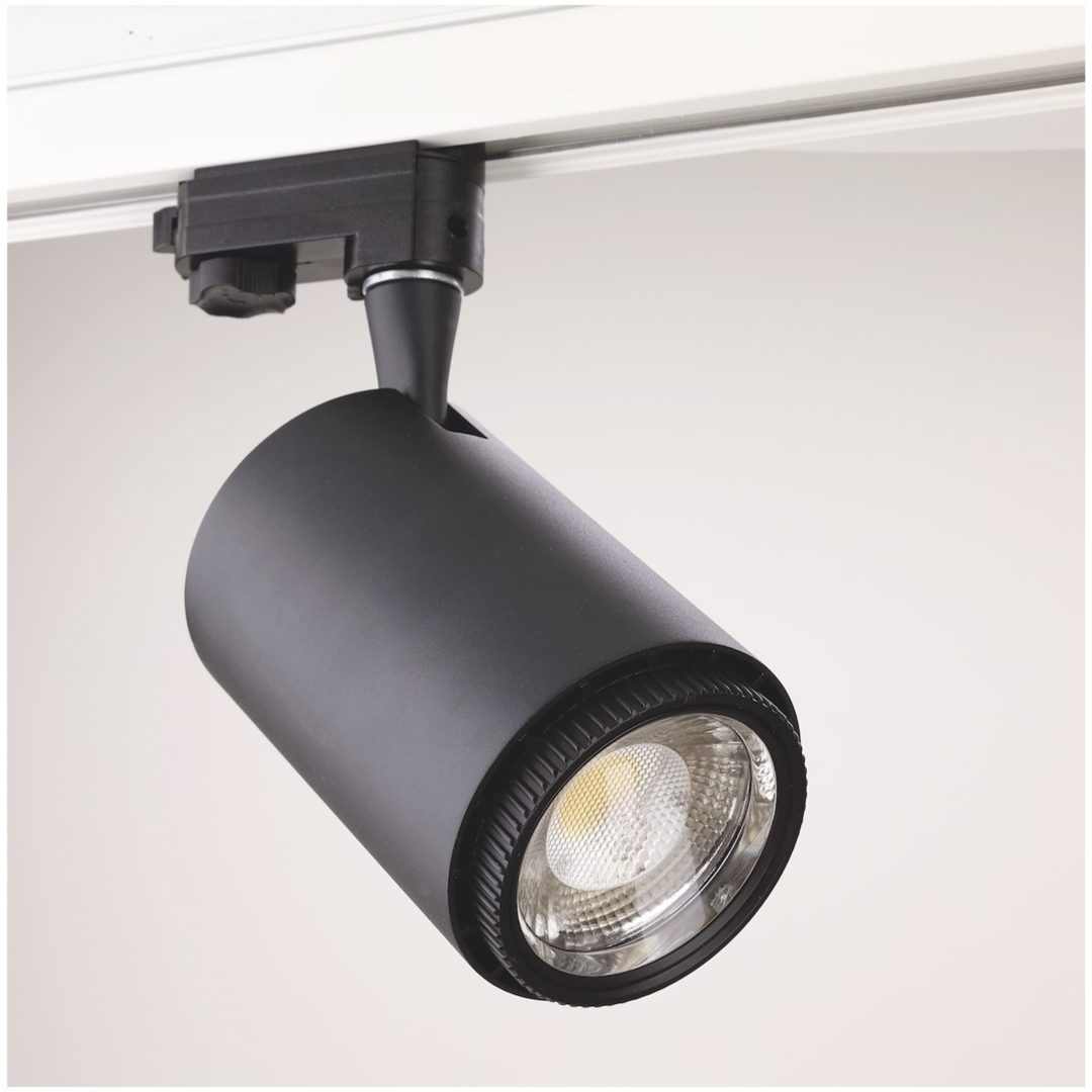 Rex II LED Track Light, 3-fas, Svart, 19W, 230V MALMBERGS