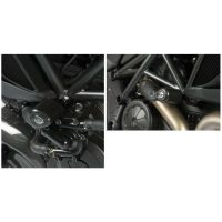 R&G RACING Aero Crash Protectors Black Ducati Diavel