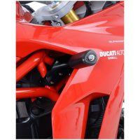 R&G RACING Aero Crash Protectors Black Non Drill Kit Ducati Supersport