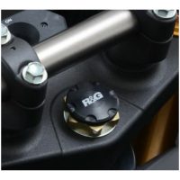 R&G RACING Black Stem Nut Top Yoke Honda CRF1000L Africa Twin