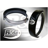 R&G RACING Exhaust Guard Round Muffler ⌀140-165mm Black
