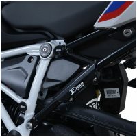 R&G RACING Footrest Blanking Plate Black BMW