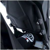 R&G RACING Footrest Blanking Plate Black Honda CBR125R
