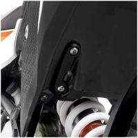 R&G RACING Footrest Blanking Plate Black - KTM390 Adventure