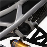 R&G RACING Footrest Blanking Plate Black - Triumph Speed Triple 1200 RS