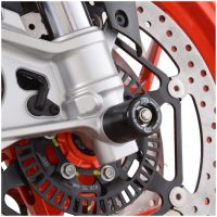 R&G RACING Fork Protectors - Black Aprilia