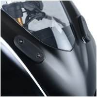R&G RACING Mirror Blanking Plate - Black Yamaha YZF-R125
