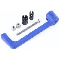 R&G RACING Moulded Lever Guard - Blue Triumph