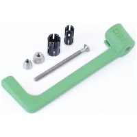R&G RACING Moulded Lever Guard - Green Kawasaki Ninja ZX-10R/RR
