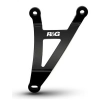 R&G RACING Rear Footrest Blanking Plate Kit & Exhaust hangers black - MV Agusta Superveloce 800