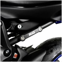 R&G RACING Rear Footrest Blanking Plate Silver Yamaha MT-07
