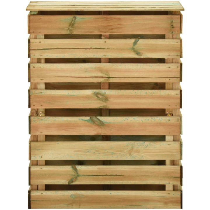 Ribbad trädgårdskompost 3 st 80x50x100 cm impregnerad furu vidaXL 80 x 50 x 100 cm – bild 4
