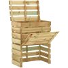 Ribbad trädgårdskompost 4 st 80x50x100 cm impregnerad furu vidaXL 80 x 50 x 100 cm – miniatyr 2