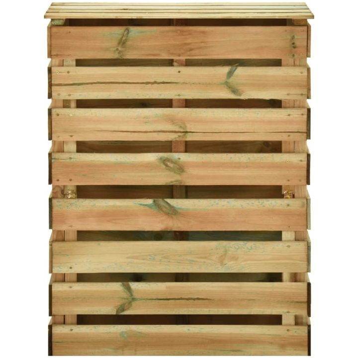 Ribbad trädgårdskompost 4 st 80x50x100 cm impregnerad furu vidaXL 80 x 50 x 100 cm – bild 4