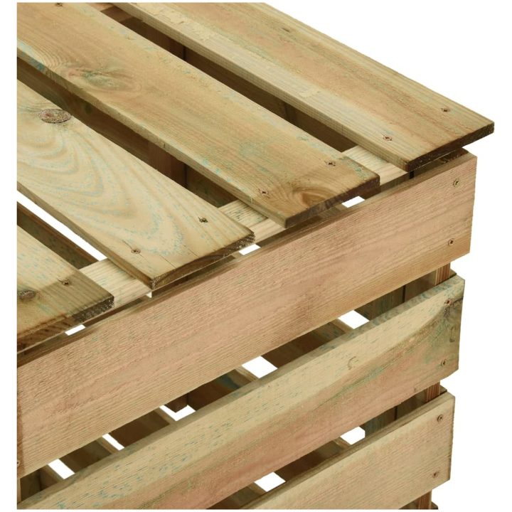 Ribbad trädgårdskompost 4 st 80x50x100 cm impregnerad furu vidaXL 80 x 50 x 100 cm – bild 6