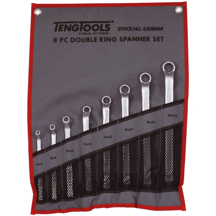 Ringnyckelsats 6308MM Teng Tools RINGNYCKELSATS 6-22MM 6308MM – bild 2