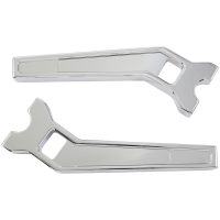 Risers - 10" - Pullback - For 1-1/4" Handlebars - Chrome