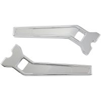 Risers - 10" - Pullback - For 1" Handlebars - Chrome