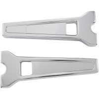 Risers - 8" - Straight - For 1" Handlebars - Chrome