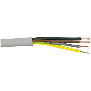 RKK (H05VV-F), 3G0,75 mm², Grå, R100, 300/500V MALMBERGS