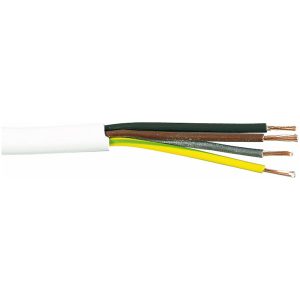 RKK (H05VV-F), 4G1,5 mm², Vit, R100, 300/500V MALMBERGS