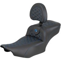 Roadsofa Extended Reach Seat - with Backrest - Blue Stitch