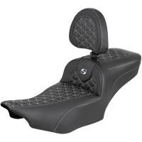 Roadsofa Extended Reach Seat - with Backrest - Silver Stitch