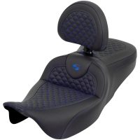 Roadsofa Seat - Dragon Scale Stitch - Blue Stitch - w/ Backrest