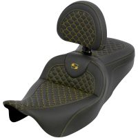Roadsofa Seat - Dragon Scale Stitch - Gold Stitch - w/ Backrest