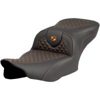 Roadsofa Seat - Dragon Scale Stitch - Orange Stitch - w/o Backrest