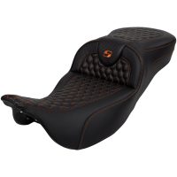 RoadSofa Seat - Honeycomb - Orange Stitch - without Backrest
