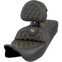 Roadsofa Seat - Lattice Stitch - Gold Stitch - w/ Backrest