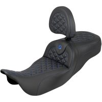 RoadSofa Tri Gripper Seat - Standard Reach - Blue Stitch - w/ Backrest